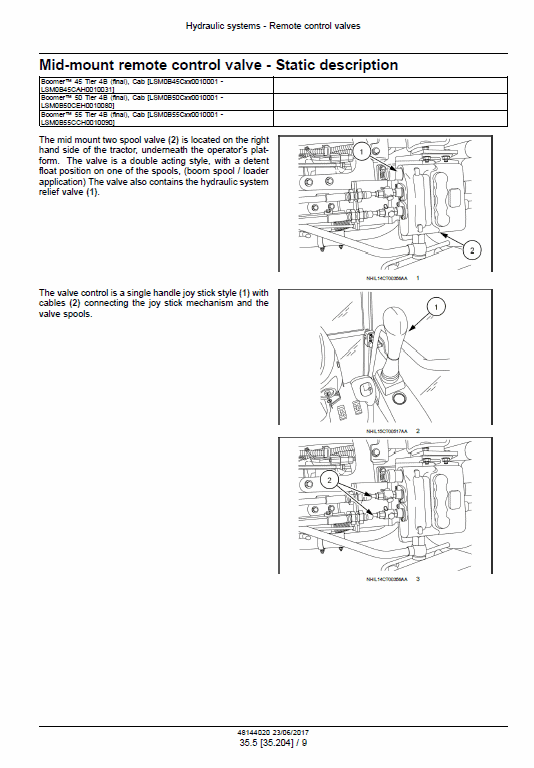 New Holland Boomer 45, 50 And 55 Tractor Service Manual