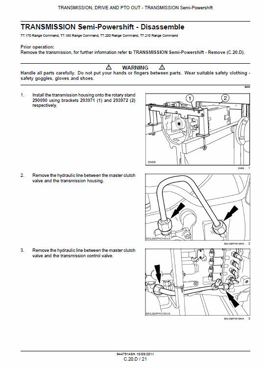 New Holland T7.170, T7.185, T7.200 Tractor Service Manual