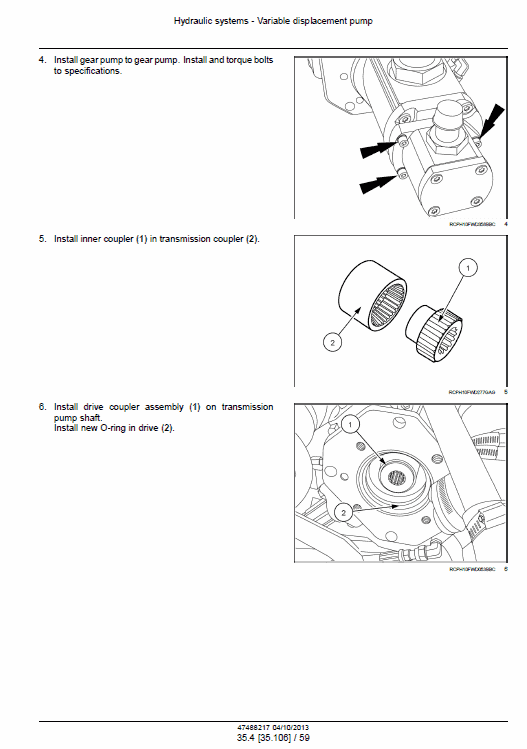 New Holland T9.560, T9.615, T9.670 Tier 4 Tractor Service Manual