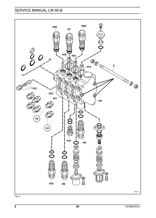 New Holland Lw80.b Wheel Loaders Service Manual