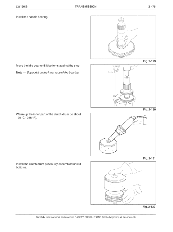 New Holland Lw190.b Wheel Loaders Service Manual