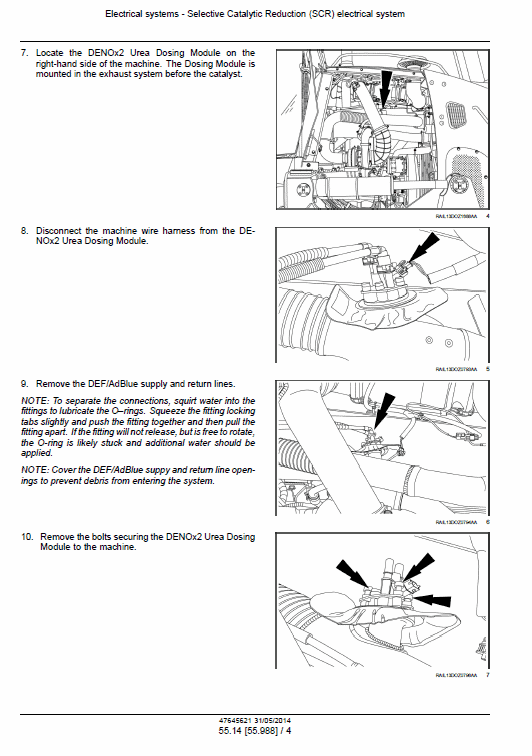 New Holland D180c Tier 4 Crawler Dozer Service Manual