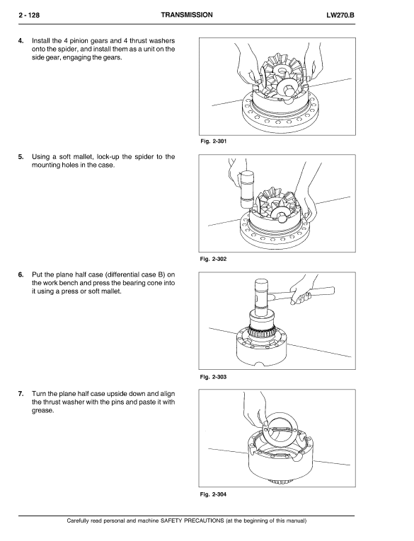 New Holland Lw270.b Wheel Loader Service Manual