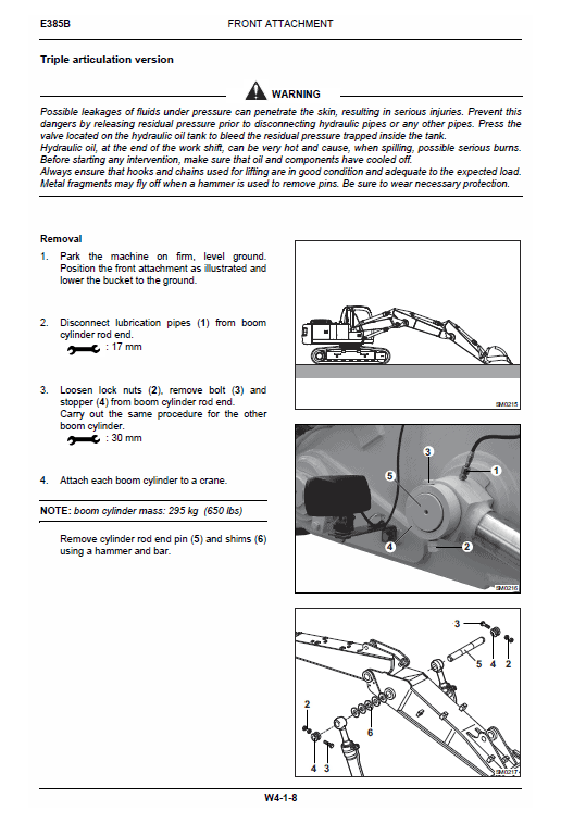 New Holland E385b Rops Tier 3 Excavator Service Manual