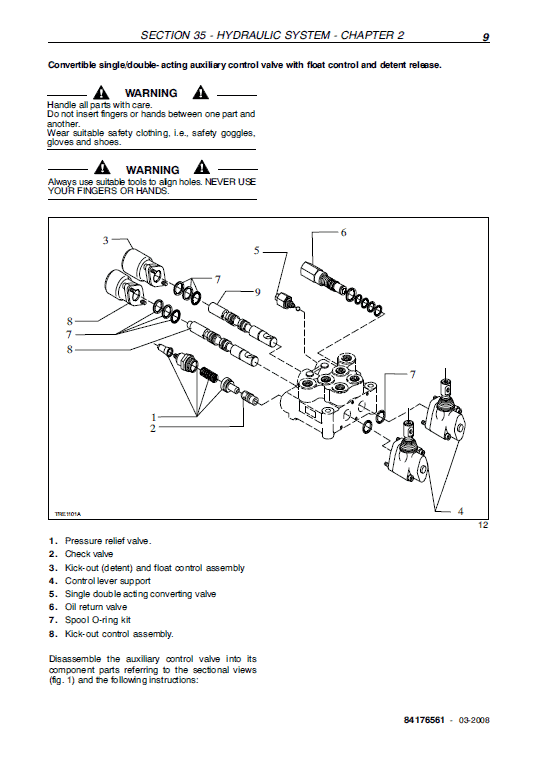 New Holland Td5010, Td5020 Tractor Service Manual