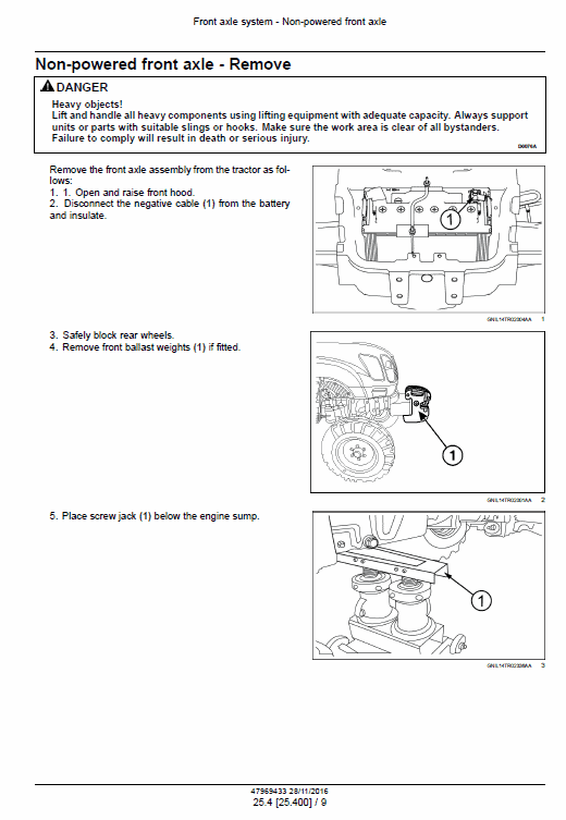 New Holland 6010, 6510, 7510 Tractor Service Manual