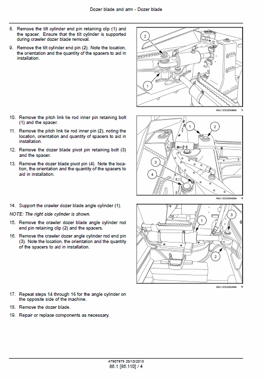 New Holland D180c Tier 2 & Tier 3 & Tier 3 Dozer Service Manual