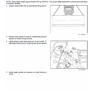 New Holland D125c Stage 3b Crawler Dozer Service Manual