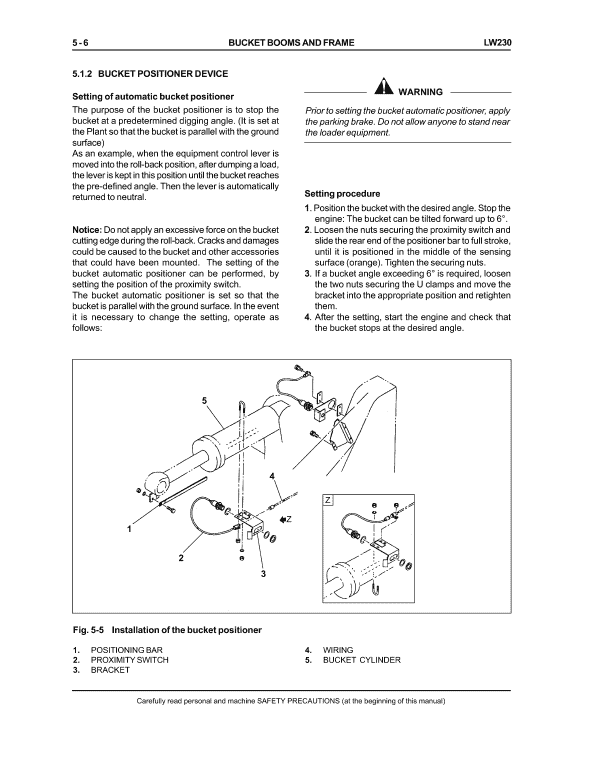 New Holland Lw230 Wheel Loader Service Manual