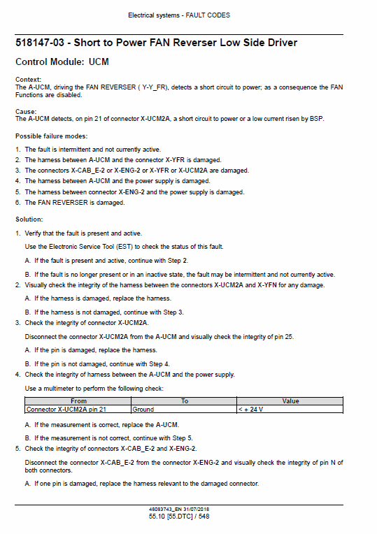 New Holland W110d Tier 2 Wheel Loader Service Manual