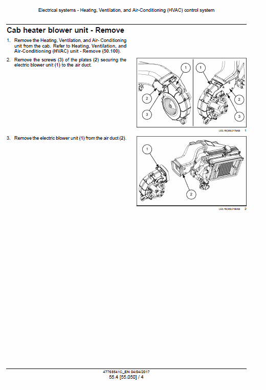 New Holland W50c, W60c, W70c, W80c Stage 3b Loader Service Manual