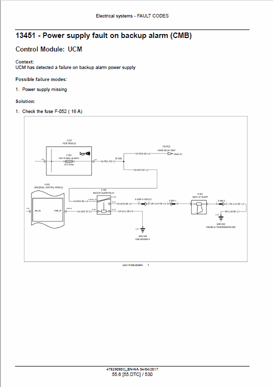 New Holland W50c, W60c, W70c, W80c Tier 4a (interim) Loader Service Manual