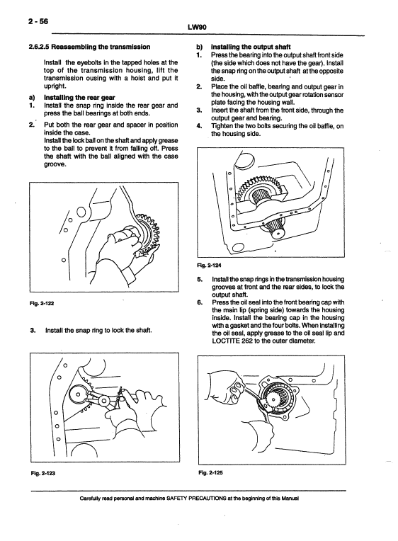 New Holland Lw90 Wheel Loader Service Manual