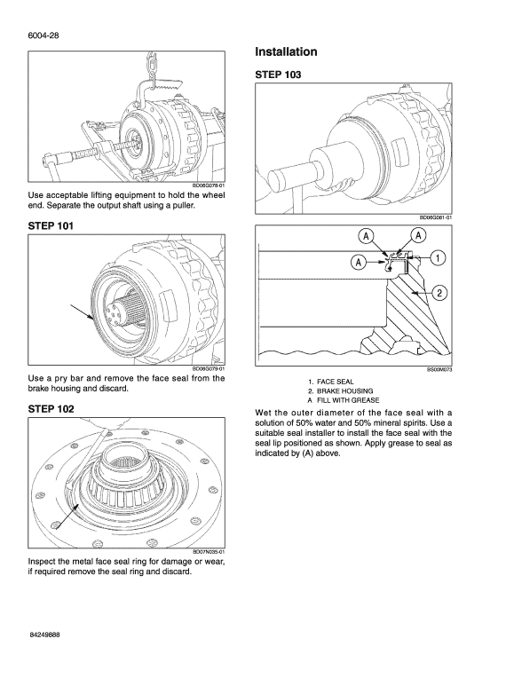 New Holland W130b Tier 3 Wheel Loader Service Manual