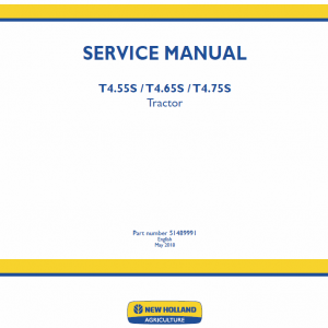 New Holland T4.55s, T4.65s, T4.75s Tractor Service Manual