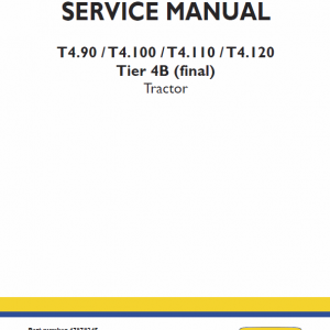 New Holland T4.90, T4.100, T4.110, T4.120 Tractor Service Manual