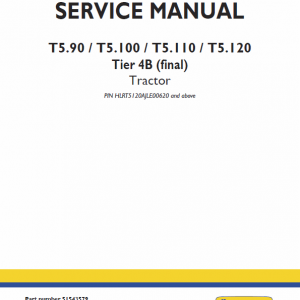 New Holland T5.90, T5.100, T5.110, T5.120 Tractor Service Manual