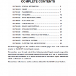 New Holland 70, 70a Tractor Service Manual