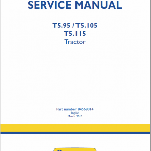 New Holland T5.95, T5.105, T5.115 Tractor Service Manual