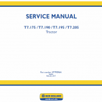 New Holland T7.195, T7.205 Tractor Service Manual