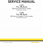 New Holland L234, C234 Skidsteer Loader Service Manual