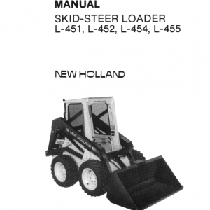 New Holland L451, L452, L454, L455 Skidsteer Loader Service Manual