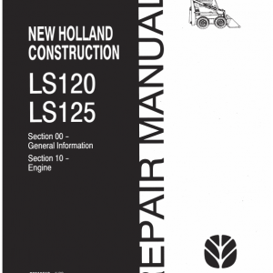 New Holland Ls120, Ls125 Skidsteer Service Manual