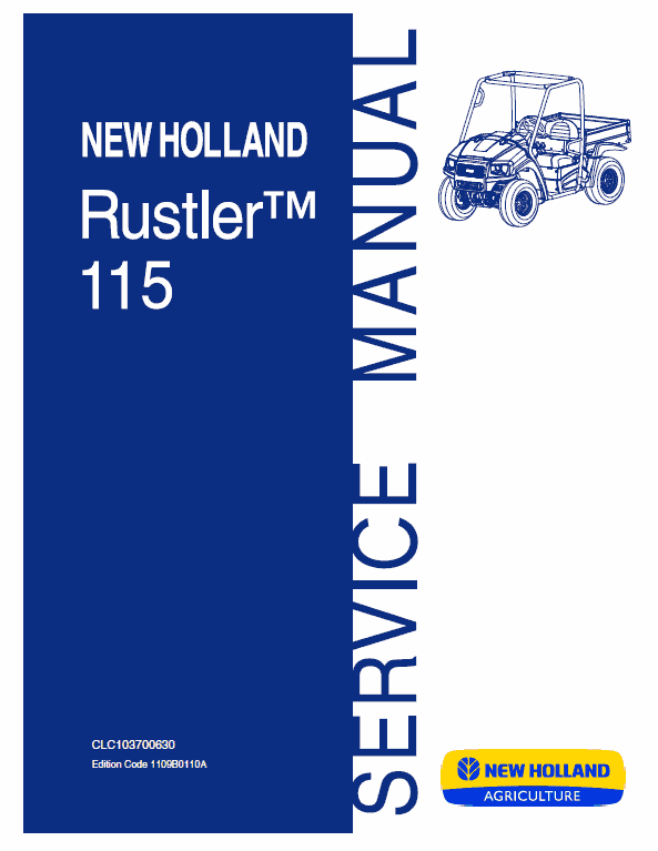 New Holland 115 Rustler Service Manual