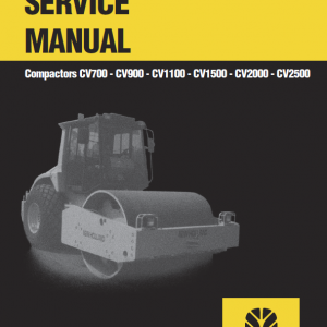 New Holland Cv700, Cv900, Cv1100 Compactor Service Manual