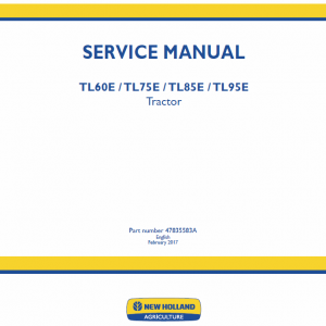 New Holland Tl60e, Tl75e, Tl85e, Tl95e Tractor Service Manual