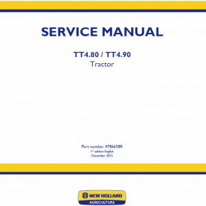 New Holland Tt4.80, Tt4.90 Tractor Service Manual