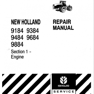 New Holland 9184, 9384, 9484, 9684, 9884 Tractor Service Manual