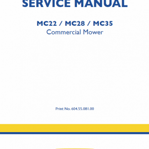 New Holland Mc22, Mc28, Mc35 Mower Service Manual