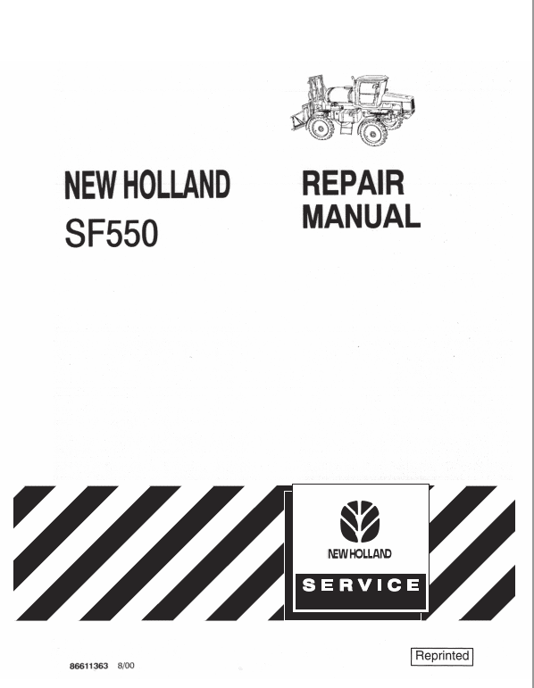 New Holland Sf550 Sprayer Service Manual