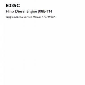 Hino Diesel Engine J08e-tm Service Manual