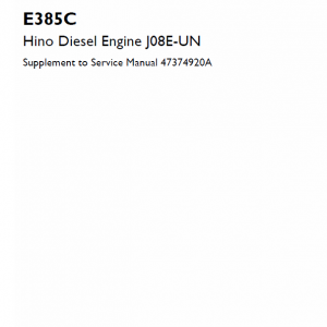 Hino Diesel Engine J08e-un Service Manual