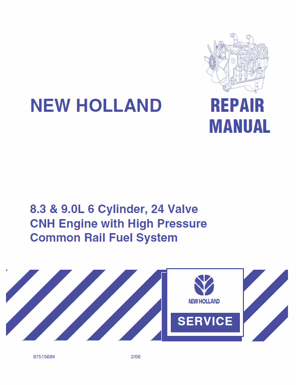 CNH 8.3 & 9.0L 6 Cylinder, 24 Valve Engine Manual