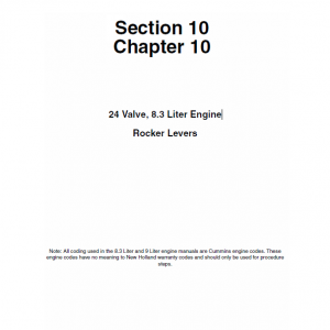 Cummins 24 Valve, 8.3 Liter Engine Service Manual