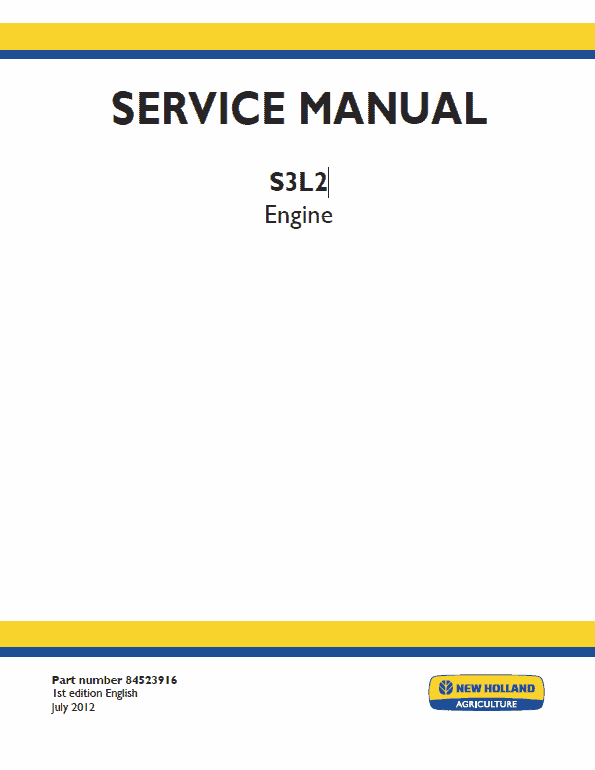 S3L2 Engine Repair Service Manual