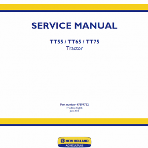 New Holland Tt55, Tt65, Tt75 Tractor Service Manual