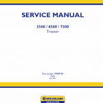 New Holland 5500, 6500, 7500 Tractor Service Manual