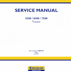 New Holland 5500, 6500, 7500 Tractor Service Manual