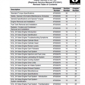 New Holland Tg210, Tg230, Tg255, Tg285 Tractor Service Manual