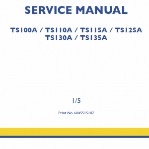 New Holland Ts100a, Ts110a, Ts115a Tractor Service Manual