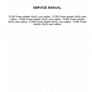 New Holland Tl60e, T75e, Tl85e, Tl95e Tractor Service Manual