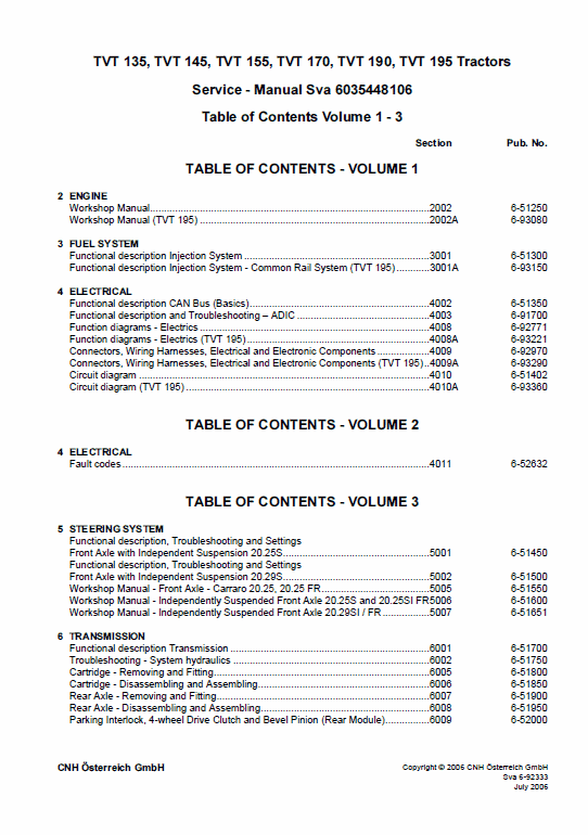 New Holland Tvt 135, Tvt 145, Tvt 155 Tractor Service Manual