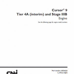 Cursor 9 Tier 4 Interim and Stage IIIB Engine Service Manual