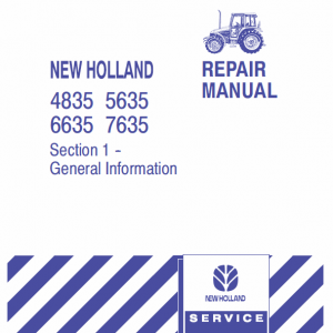 New Holland 4835, 5635, 6635, 7635 Tractor Service Manual