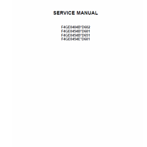 NEF Four Cylinder Mechanical Tier 2 and Stage II Engine Manual