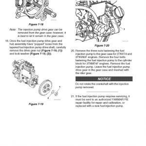 Yanmar 3tnm74f, 3tnv74f, 3tnv80f Engines Repair Service Manual